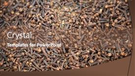  Presentation with clove - PPT layouts with clove-spice-are-solding background and a violet colored foreground