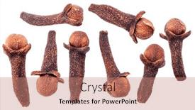  Presentation with mulled wine - PPT theme having clove-spices-isolated and a coral colored foreground