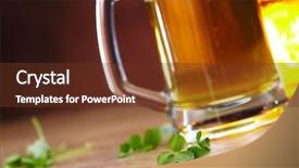  Presentation with clover - PPT layouts having clover and beer background and a tawny brown colored foreground