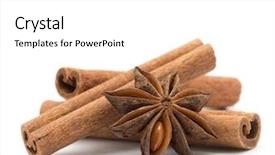  Presentation with clove - Beautiful presentation theme featuring cloves anise and cinnamon isolated backdrop and a white colored foreground