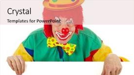  Presentation with skin care natural yellow and white - Beautiful presentation featuring clown with a white card backdrop and a  colored foreground