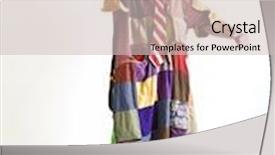  Presentation with clown - Audience pleasing presentation theme consisting of clown with thumbs-up gesture isolated on white backdrop and a soft green colored foreground