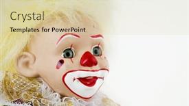  Presentation with clown - Slides having clown background and a lemonade colored foreground