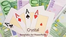  Presentation with win win - Theme consisting of club 100 - poker of four aces win background and a lemonade colored foreground