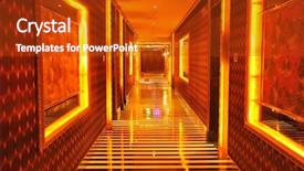  Presentation with club - PPT layouts consisting of club corridor background and a crimson colored foreground