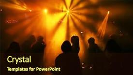  Presentation with drugs teenagers - Audience pleasing presentation theme consisting of club drugs - silhouettes of a dancing teenagers backdrop and a wine colored foreground