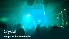  Presentation with party items on green - PPT layouts having commercial aircraft bombadier crj900 on approach to st george utah no visible trade logo on aircraft mountain desert terrain background and a gray colored foreground