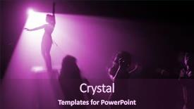  Presentation with pink disco dancing silhouettes - Audience pleasing presentation design consisting of club drugs - silhouettes of people on disco backdrop and a wine colored foreground