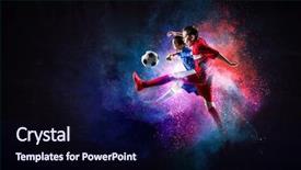  Presentation with soccer - Amazing presentation having club foot - little soccer players in action backdrop and a wine colored foreground