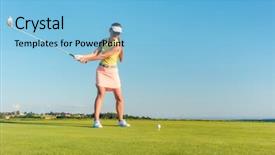  Presentation with healthy workplace full length side view - Amazing PPT layouts having club with concentration and accuracy backdrop and a light blue colored foreground