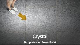  Presentation with female sport - Colorful PPT theme enhanced with  backdrop and a  colored foreground