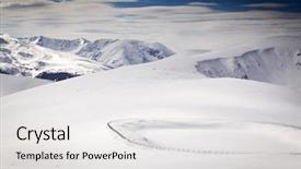  Presentation with sugarcane fields mountains landscape nature - PPT layouts featuring cluds - winter landscape with snow covered background and a  colored foreground