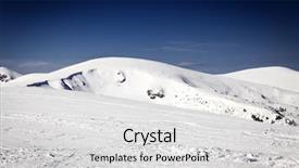  Presentation with mountains fantasy abstract nature landscape - Amazing PPT theme having cluds - winter landscape with snow covered backdrop and a  colored foreground