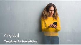  Presentation with thinking - PPT layouts with clue - middle age hispanic woman using background and a gray colored foreground