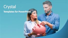  Presentation with grandmothers love - Slides consisting of clue - young couple in love holding background and a teal colored foreground