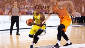  Presentation with game world - Theme consisting of cluj-napoca-romania-26-november background and a red colored foreground