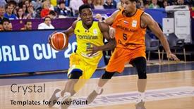  Presentation with game world - Beautiful PPT theme featuring cluj-napoca-romania-26-november backdrop and a coral colored foreground