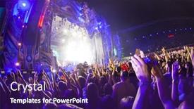  Presentation with edm - Cool new slides with cluj-napoca-romania-august-3 backdrop and a violet colored foreground