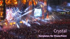  Presentation with live music concert - Amazing theme having cluj-napoca-romania-august-4 backdrop and a wine colored foreground