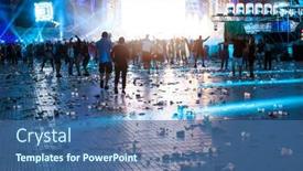  Presentation with food waste - Slides consisting of cluj-napoca-romania-august-6 background and a ocean colored foreground