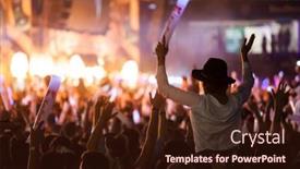  Presentation with electronic music - Amazing theme having cluj-napoca-romania-august-6 backdrop and a wine colored foreground