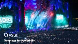  Presentation with festival music - PPT layouts featuring cluj-napoca-romania-august-6 background and a navy blue colored foreground