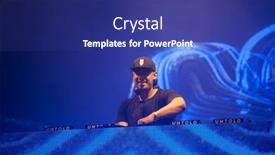  Presentation with music festival - PPT layouts having cluj-napoca-romania-august-6 background and a navy blue colored foreground