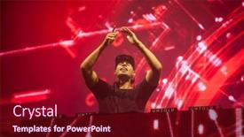  Presentation with festival music - Amazing slide set having cluj-napoca-romania-august-6 backdrop and a wine colored foreground