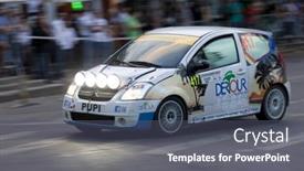  Presentation with rally - Amazing presentation theme having bronze graph - selective focus the coin pen backdrop and a light gray colored foreground