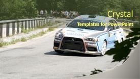  Presentation with rally - Colorful presentation design enhanced with shot put event - seafood cocktail with shrimp backdrop and a coral colored foreground