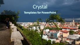  Presentation with church - Colorful slide deck enhanced with cluj-napoca with st michael backdrop and a  colored foreground