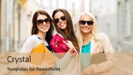  Presentation with holidays - Cool new presentation theme with clutch - holidays and lifestyle concept backdrop and a coral colored foreground