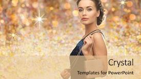  Presentation with luxury handbag - Audience pleasing slide set consisting of clutch - people holidays luxury and glamour backdrop and a lemonade colored foreground