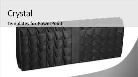  Presentation with bag - Audience pleasing slide set consisting of clutch bag backdrop and a light gray colored foreground