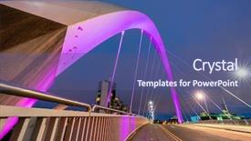  Presentation with scotland - PPT layouts consisting of clyde arc bridge along river background and a ocean colored foreground