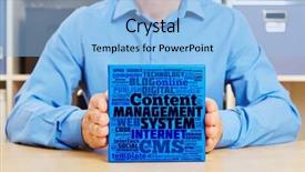  Presentation with hands holding - Amazing PPT theme having hands holding content management system backdrop and a light blue colored foreground