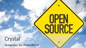  Presentation with web design - Presentation theme having web design free - open source sign with sky background and a light blue colored foreground