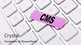  Presentation with quality management - Presentation theme having cms custom management system background and a light gray colored foreground