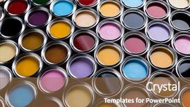  Presentation with indian pastel color - Beautiful presentation theme featuring cmyk - color palette can background backdrop and a coral colored foreground