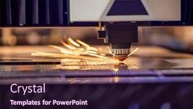  Presentation with laser cutting - PPT layouts featuring cnc-laser-cutting-of-metal background and a wine colored foreground