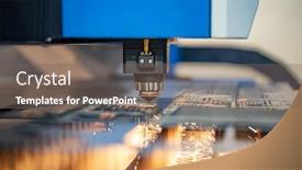  Presentation with laser cutting - Theme enhanced with cnc-laser-cutting-of-metal background and a gray colored foreground