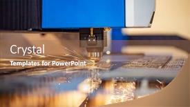  Presentation with laser cutting - Audience pleasing slides consisting of cnc-laser-cutting-of-metal backdrop and a coral colored foreground