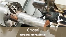  Presentation with cnc machine tool - Audience pleasing PPT layouts consisting of cnc-lather-machine-cutting-tool backdrop and a coral colored foreground