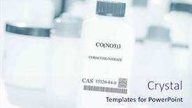 Presentation with laboratory chemical white - Presentation theme consisting of co-no3-3-cobalt-iii background and a sky blue colored foreground