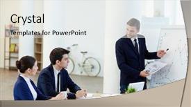  Presentation with petroleum consulting - Colorful slide set enhanced with co teaching - businessman explaining graph on whiteboard backdrop and a  colored foreground