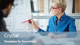  Presentation with financial - Amazing theme having co teaching - experienced financier pointing at table backdrop and a light blue colored foreground