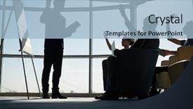  Presentation with group of students raising hands - Slide deck featuring co teaching - group of analysts raising hands background and a  colored foreground