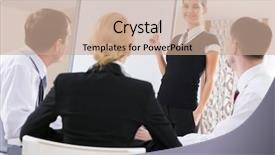  Presentation with success successful courageous successful - Presentation theme consisting of co teaching - photo of successful manager standing background and a coral colored foreground