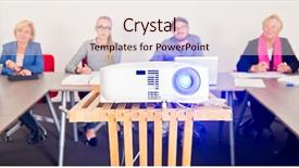  Presentation with projector - Presentation theme featuring co teaching - presentation projector with an audience background and a lemonade colored foreground