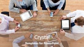  Presentation with mass media business technology internet - Audience pleasing slide deck consisting of co workers - business people technology media backdrop and a coral colored foreground